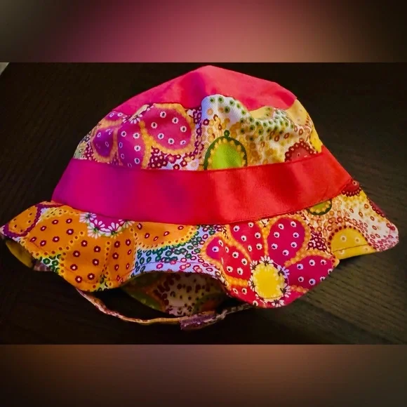 New Jamie Rae girls size 3-12 bucket hat handcrafted - Picture 5 of 8
